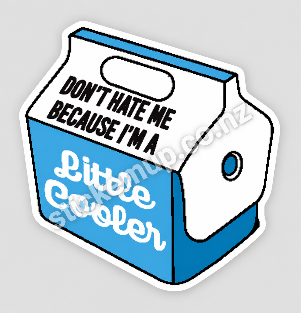 A Little Cooler Pun Sticker – watermarked product preview