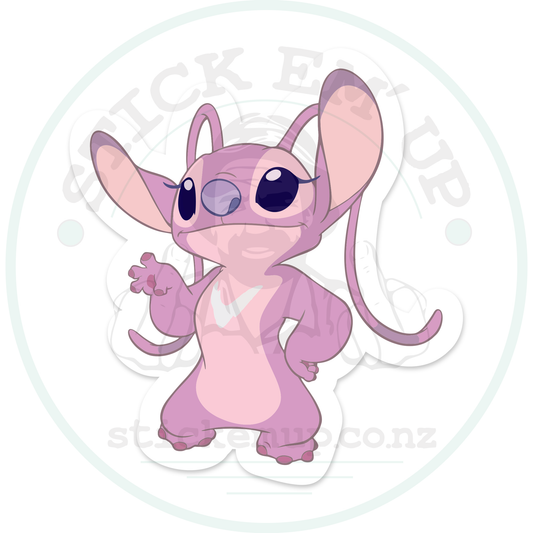 Angel – sticker cut contour and Stick Em’ Up watermark