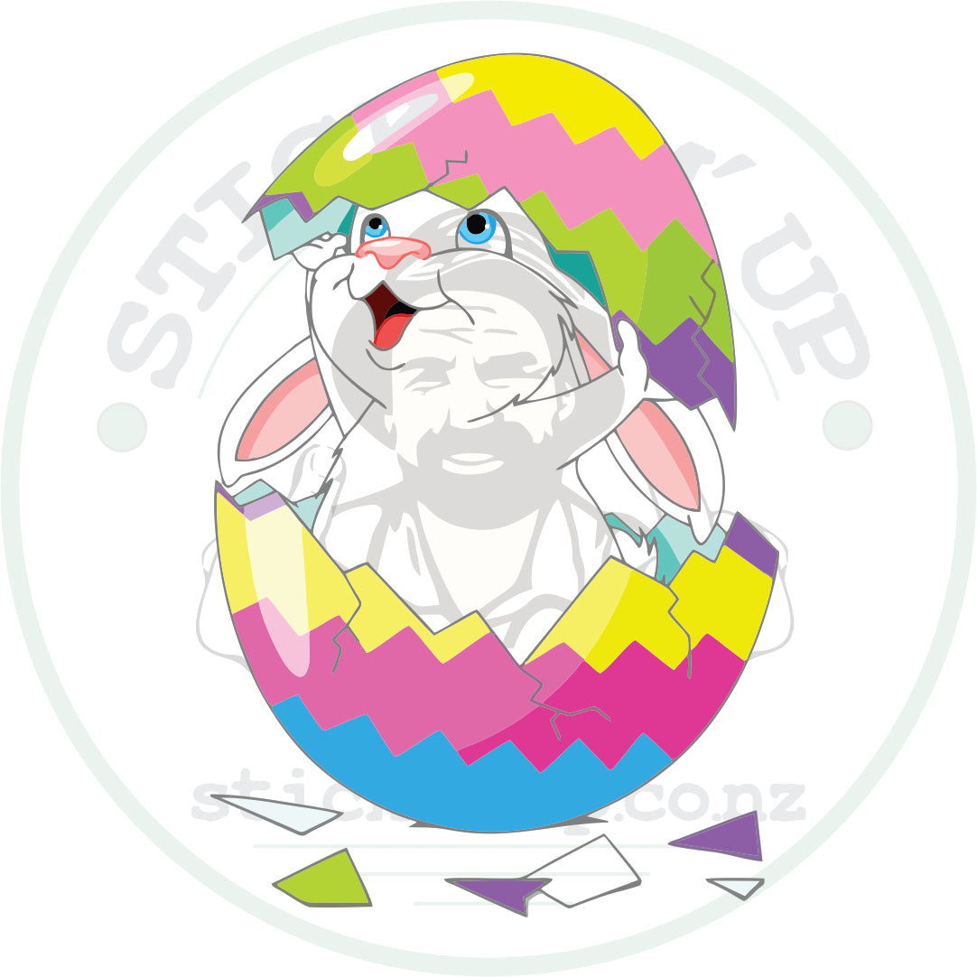 Bunny In Egg Sticker