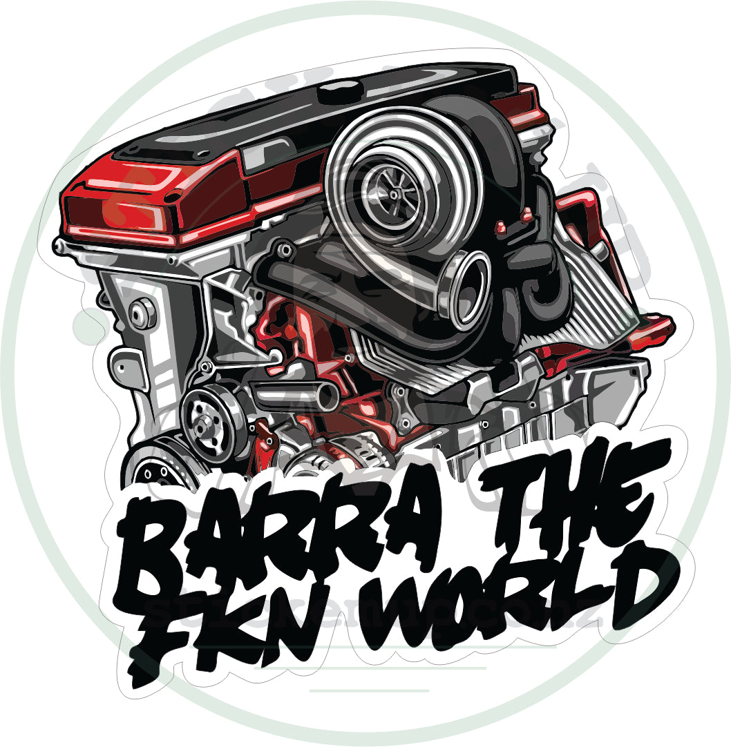 Barra Roo Sticker Barra The World – Stick Em' Up