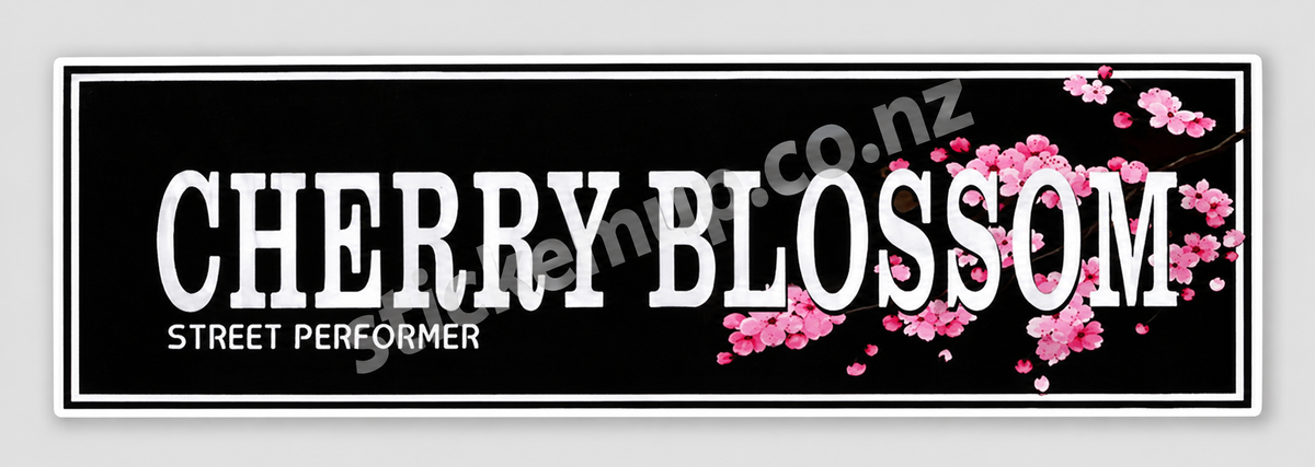 Cherry Blossom Street Performer Sticker – watermarked product preview