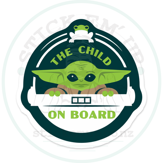 Child On Board – sticker cut contour and Stick Em’ Up watermark