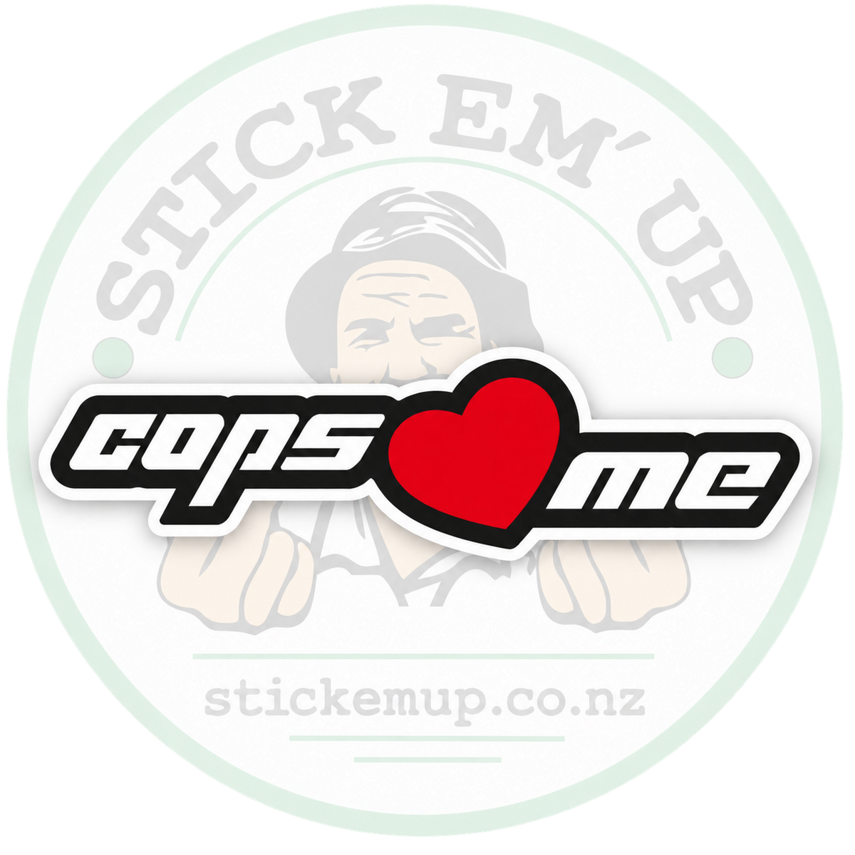 Cops Love Me Sticker — logo-watermarked preview