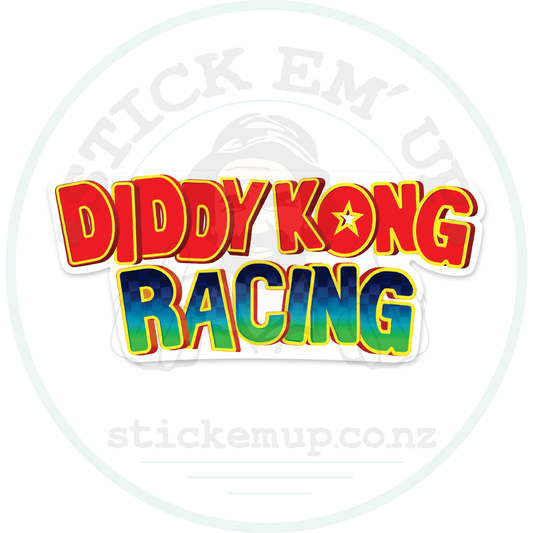 Diddy Kong racing  Sticker – Bananas, Beats & Bad Decisions 🍌🎶🚔 – sticker cut contour and Stick Em’ Up watermark
