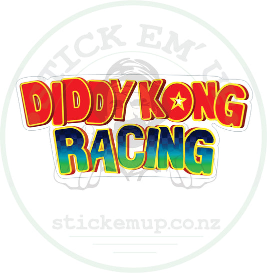 Diddy Kong racing  Sticker – Bananas, Beats & Bad Decisions 🍌🎶🚔