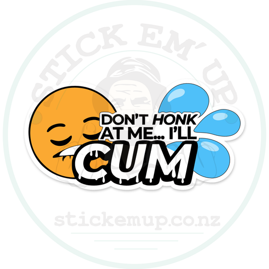 Don't Honk at Me Emoji Sticker – sticker cut contour and Stick Em’ Up watermark