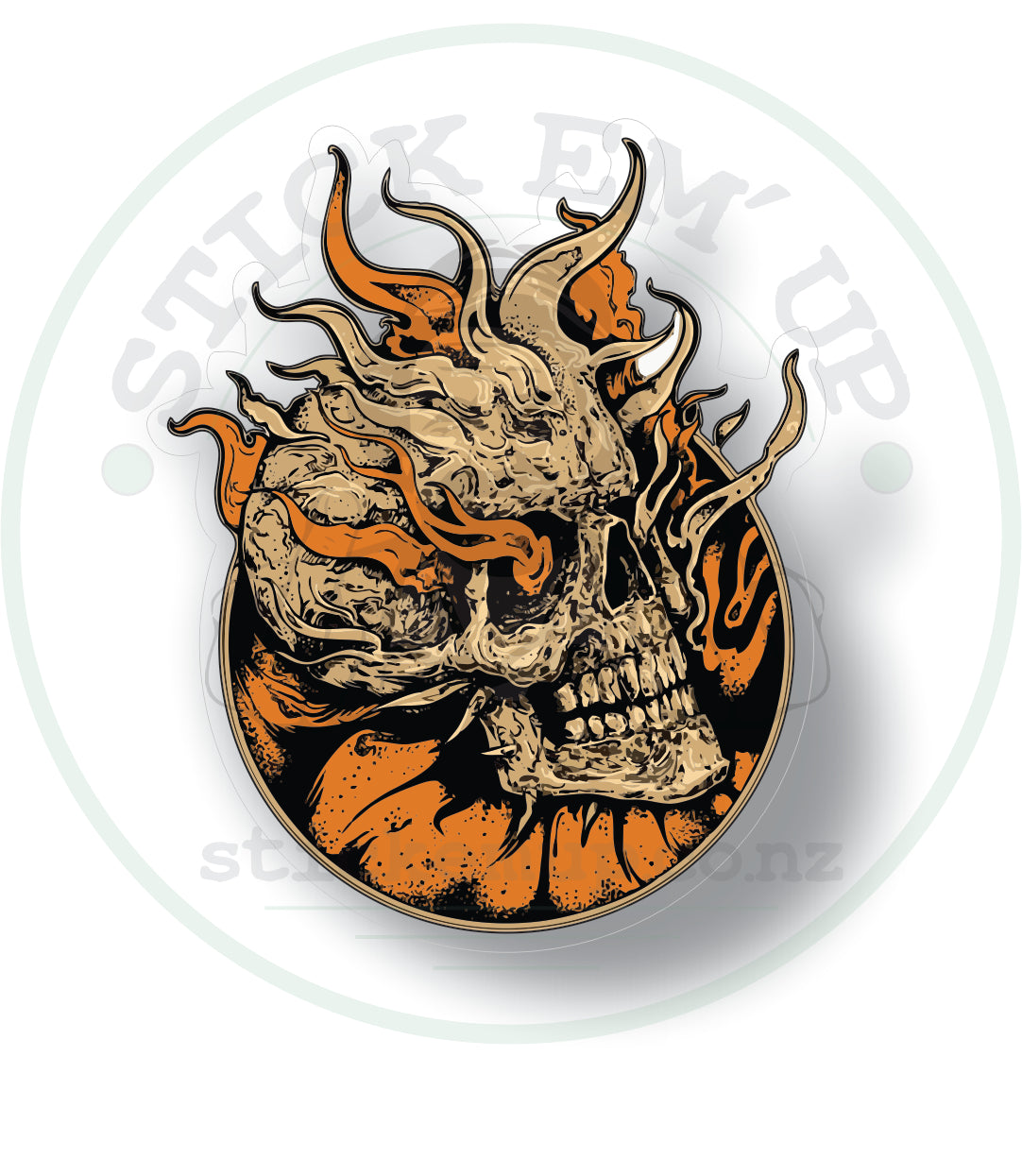 Fire skull