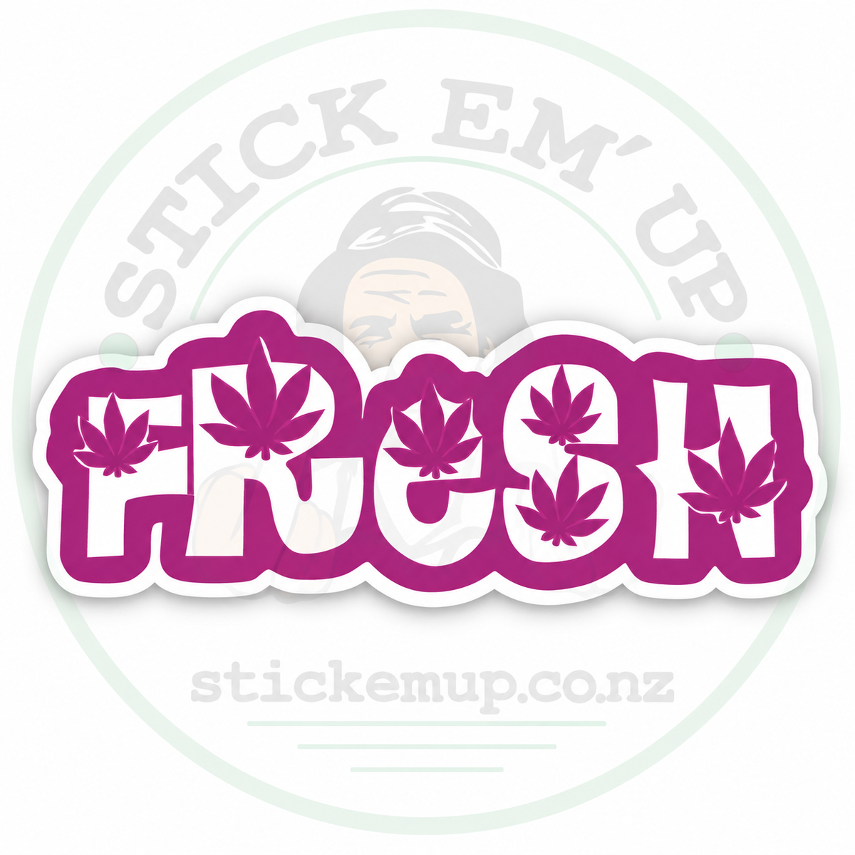 Fresh 420 Purple Decal — logo-watermarked preview