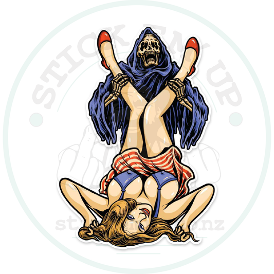 Fuckin skellator – sticker cut contour and Stick Em’ Up watermark