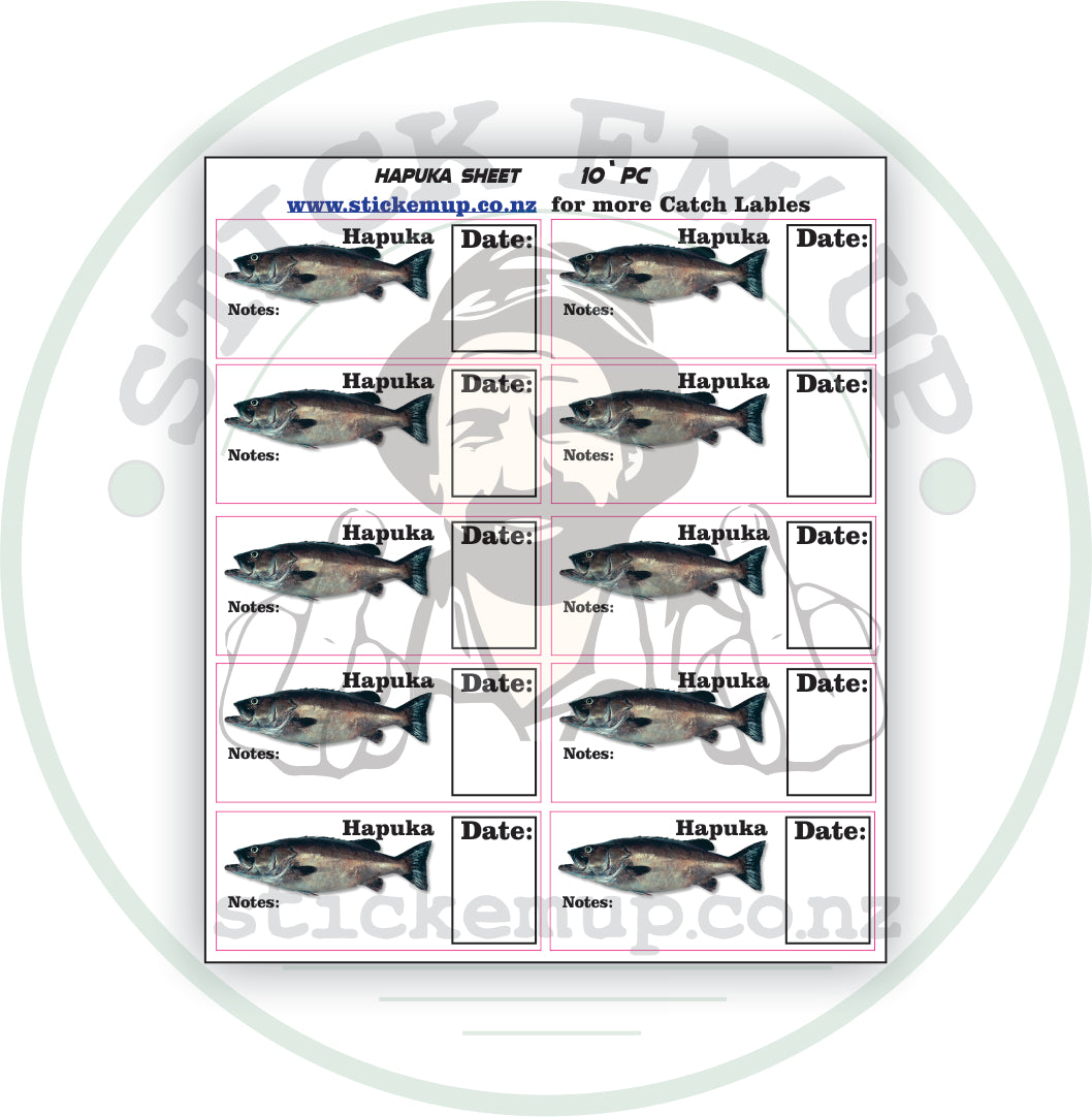 Hapuka Fish Labels