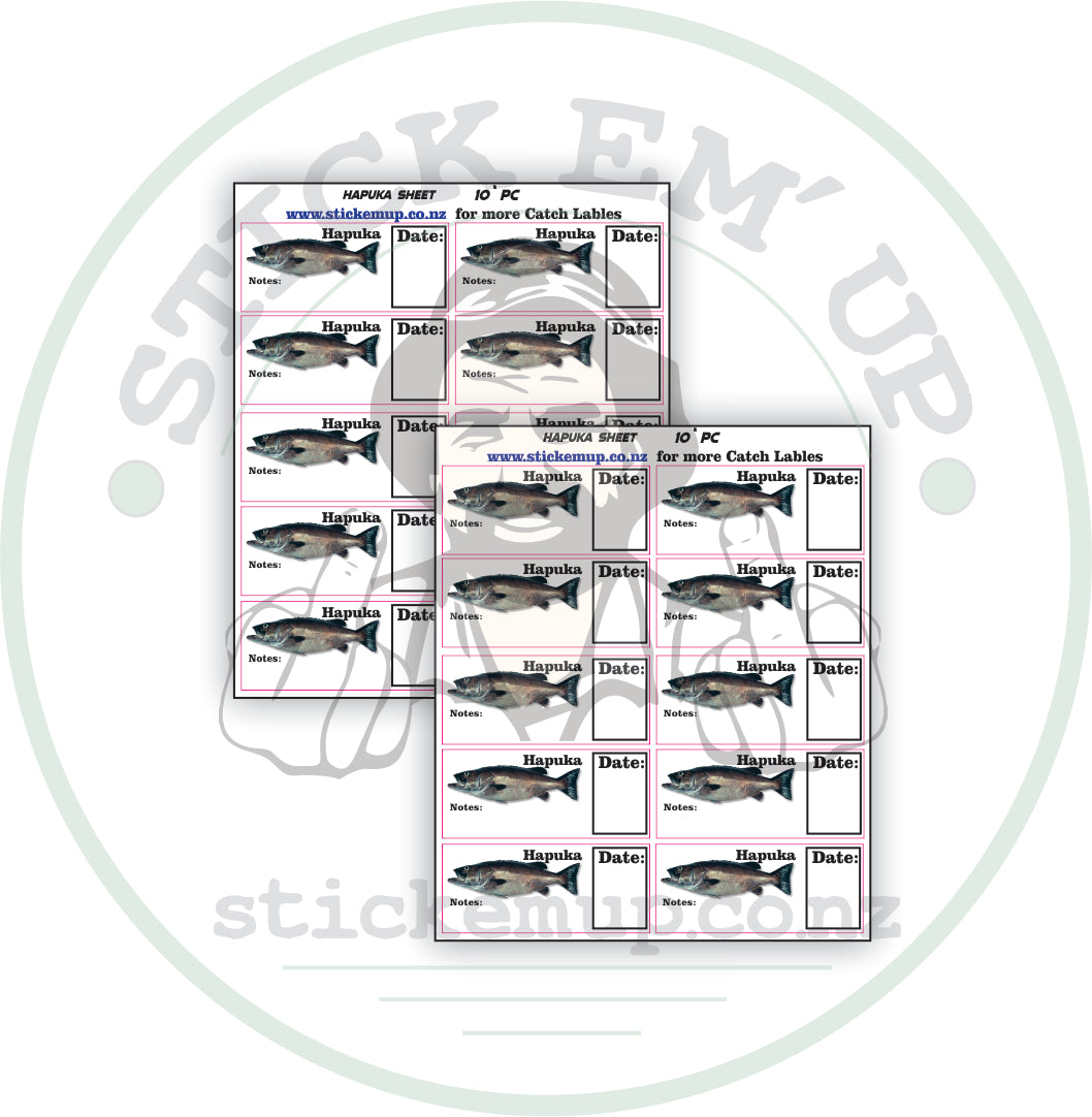 Hapuka Fish Labels