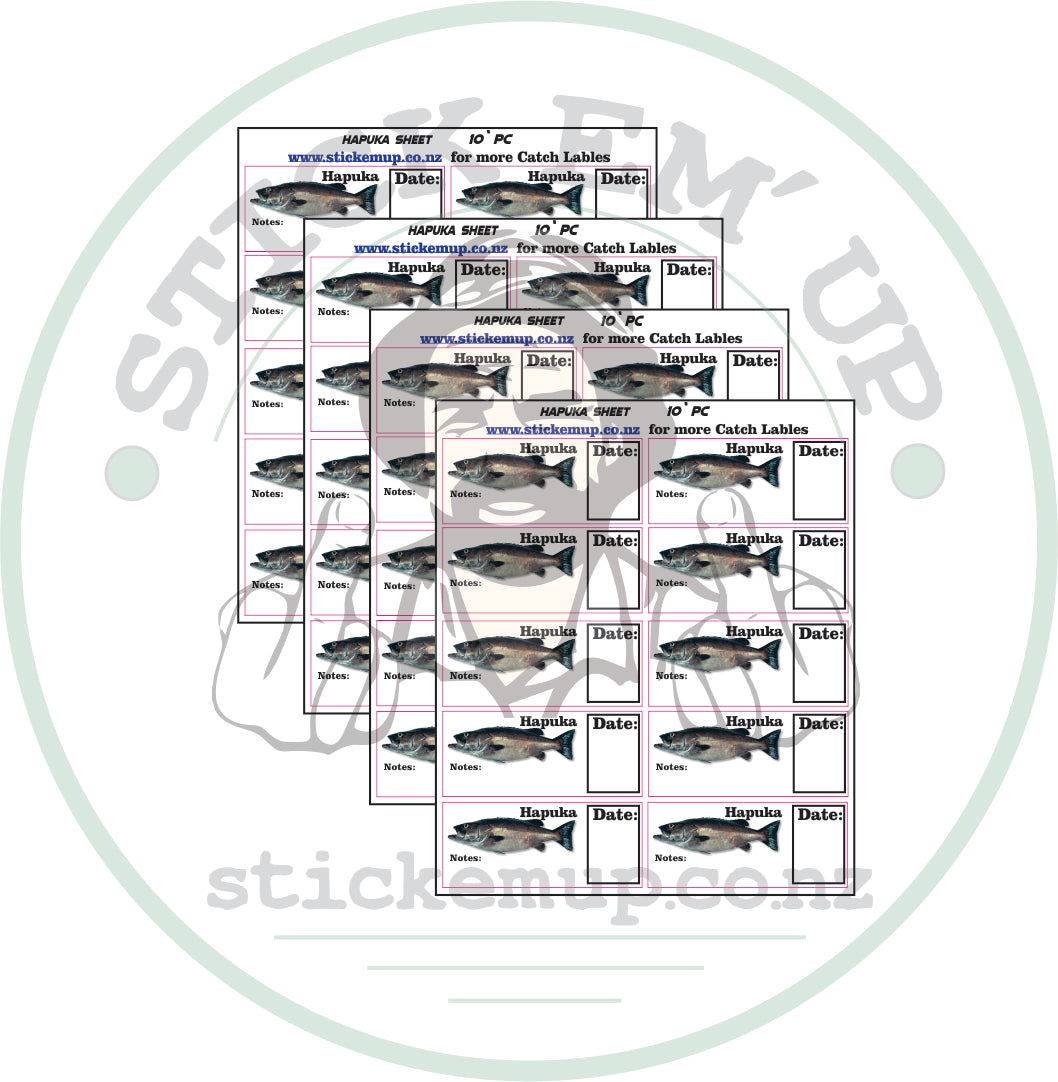 Hapuka Fish Labels