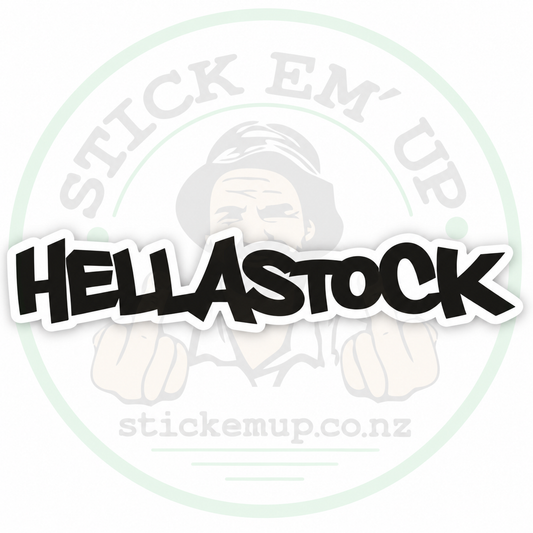 Hella Stock Black Decal — logo-watermarked preview