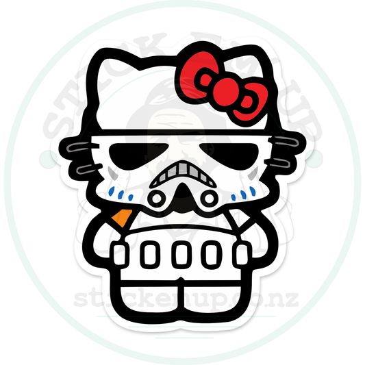 Hello trooper – sticker cut contour and Stick Em’ Up watermark