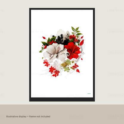 Hibiscus Bloom Art Print — print mockup