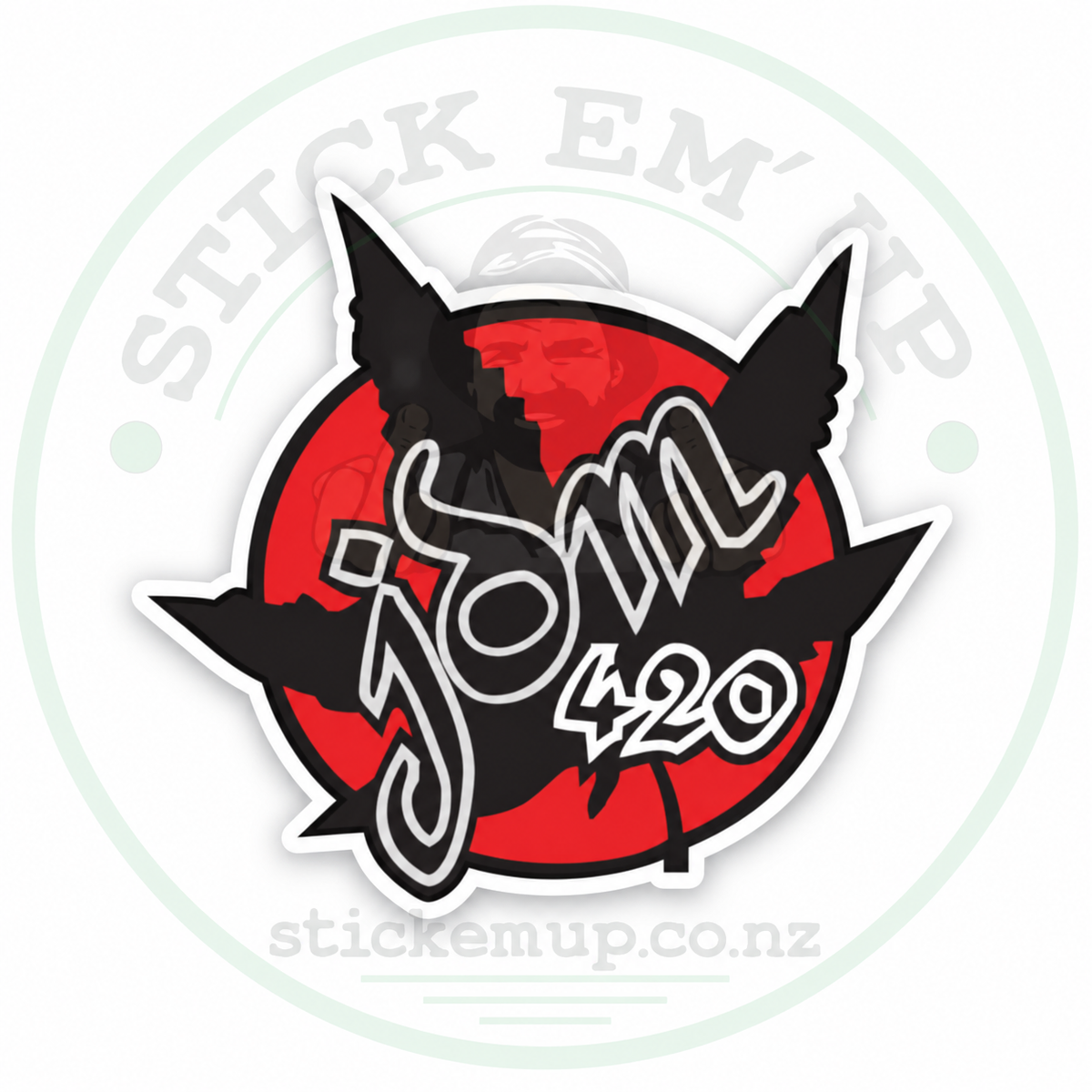 JDM 420 Leaf Sticker — logo-watermarked preview