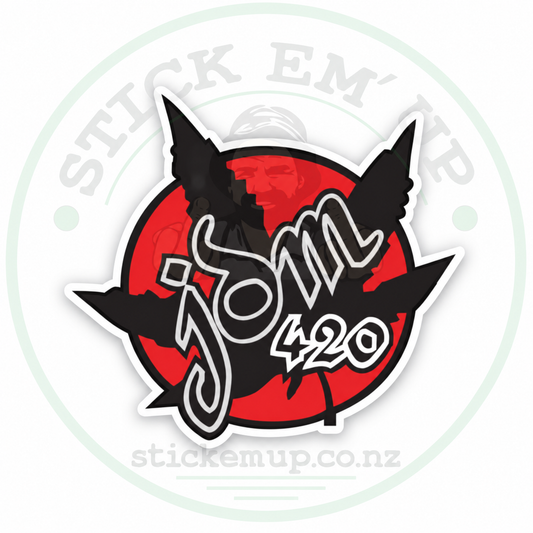 JDM 420 Leaf Sticker — logo-watermarked preview