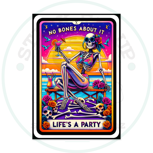 Life’s A Party – sticker cut contour and Stick Em’ Up watermark