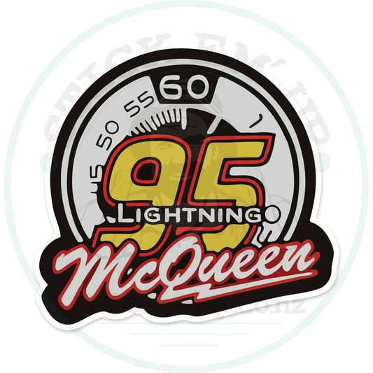 Lightning McQueen 95 Sticker – sticker cut contour and Stick Em’ Up watermark