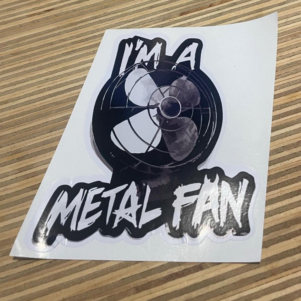 Metal Fan Sticker