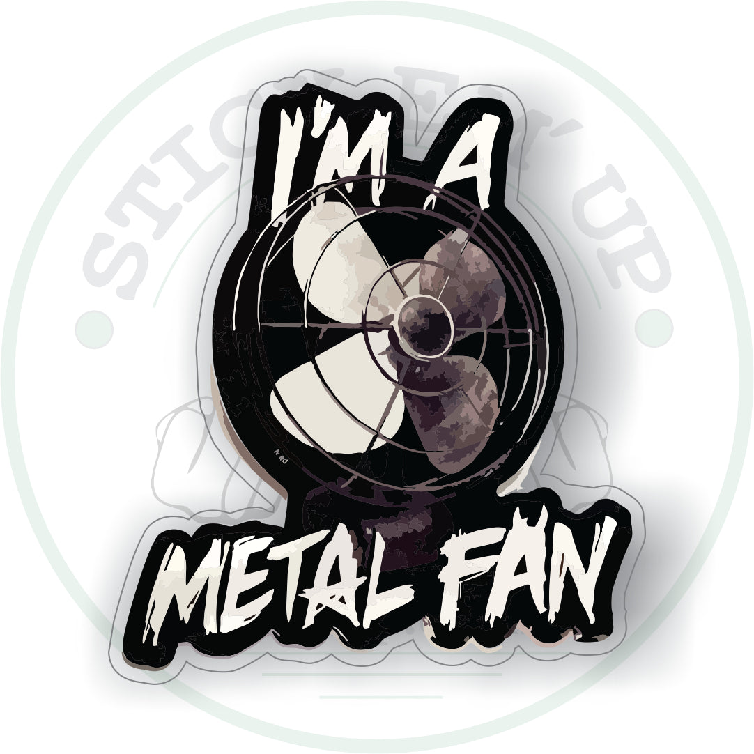 Metal Fan Sticker