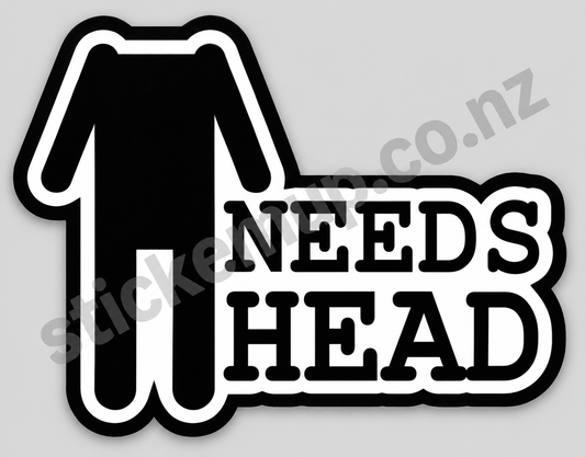 Needs Head Sticker – watermarked product preview