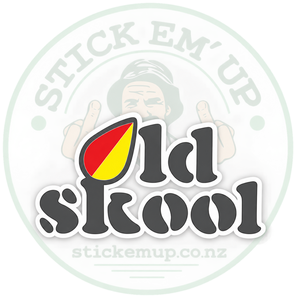 Old Skool JDM Sticker — logo-watermarked preview