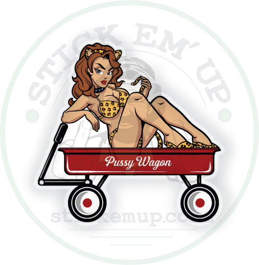 Pussy Wagon Vinyl Sticker