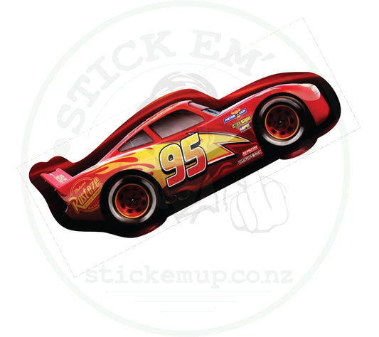 95 Red Racer Sticker