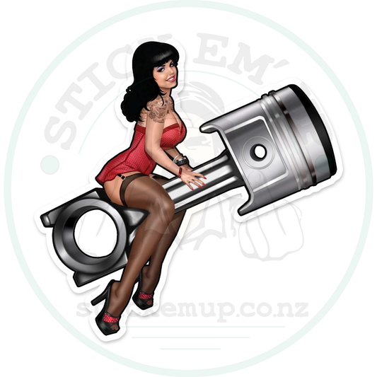 Ridding piston – sticker cut contour and Stick Em’ Up watermark
