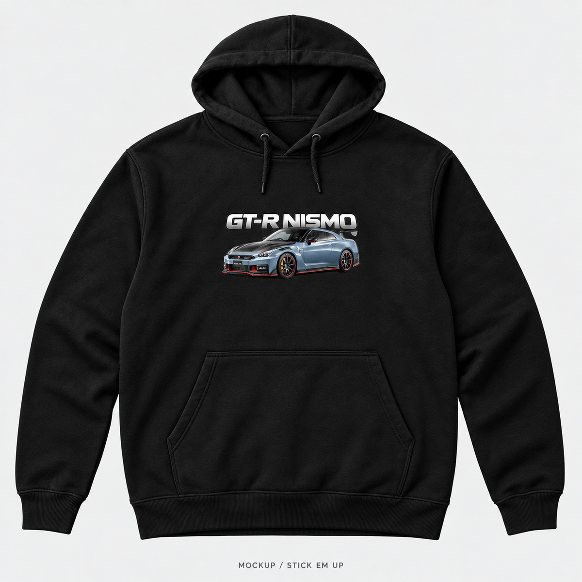 Nissan GT-R Nismo — Silver Line — Black Hoodie