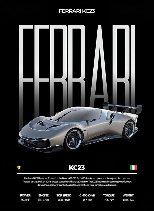 Ferrari KC23 — Performance Series Poster artwork