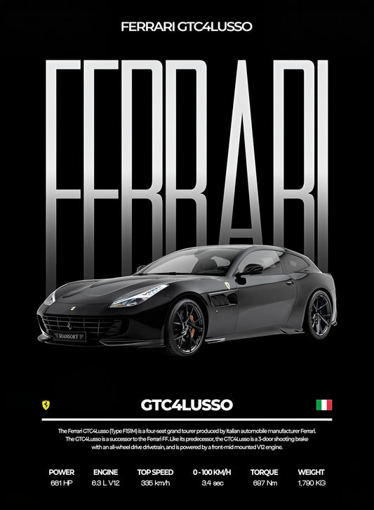 Ferrari GTC4Lusso — Performance Series Poster artwork
