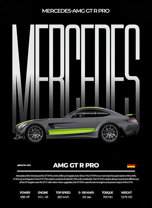 Mercedes-AMG GT R Pro — Performance Series Poster