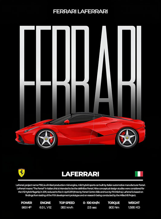 Ferrari LaFerrari — Performance Series Poster