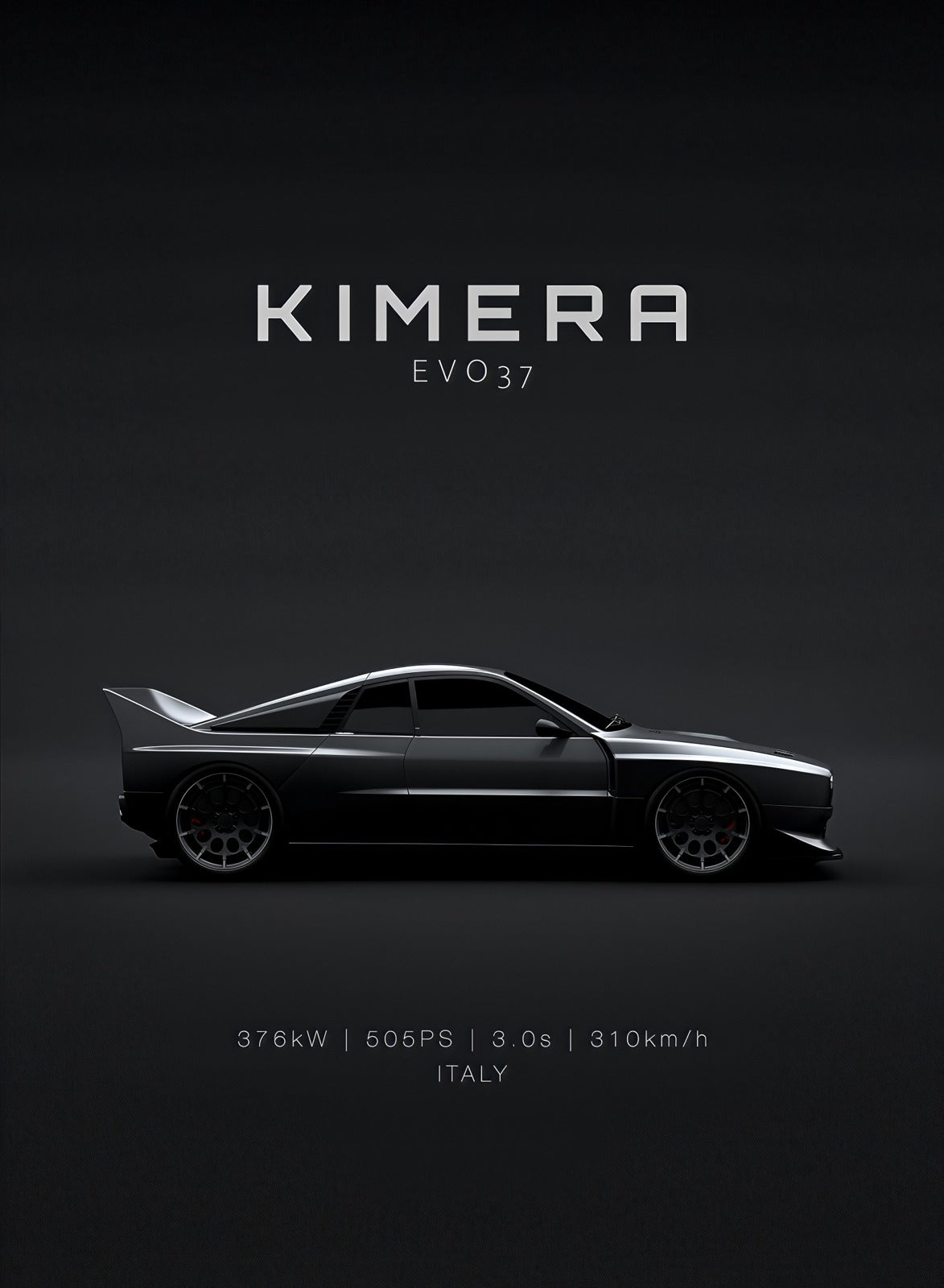 Kimera EVO37 — Dark Studio Poster