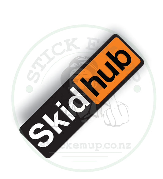 Skid Hub Sticker – Where Rubber Meets the Road 🔥🚗💨