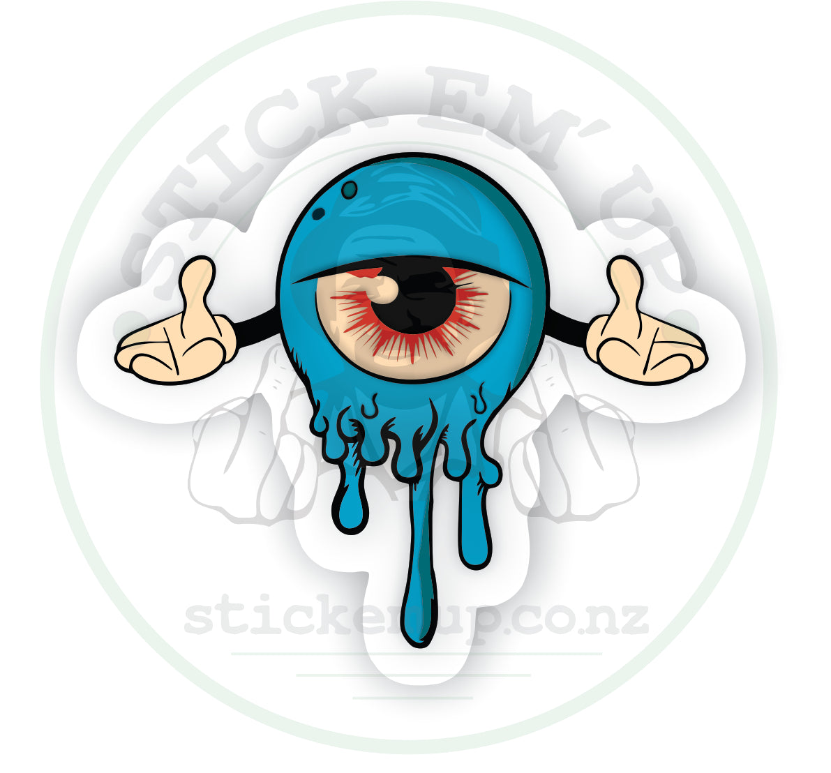 Eyeball Dude Sticker