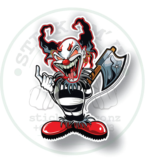 Killer Clown Axe Sticker 🤡🪓💀