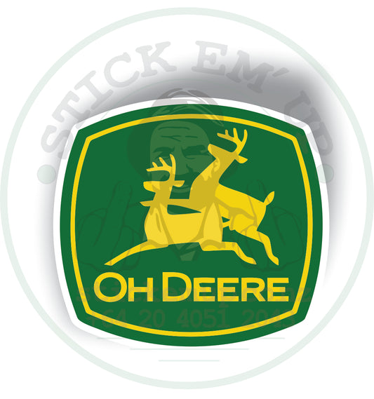 Oh Deere Sticker 🦌😂🌽