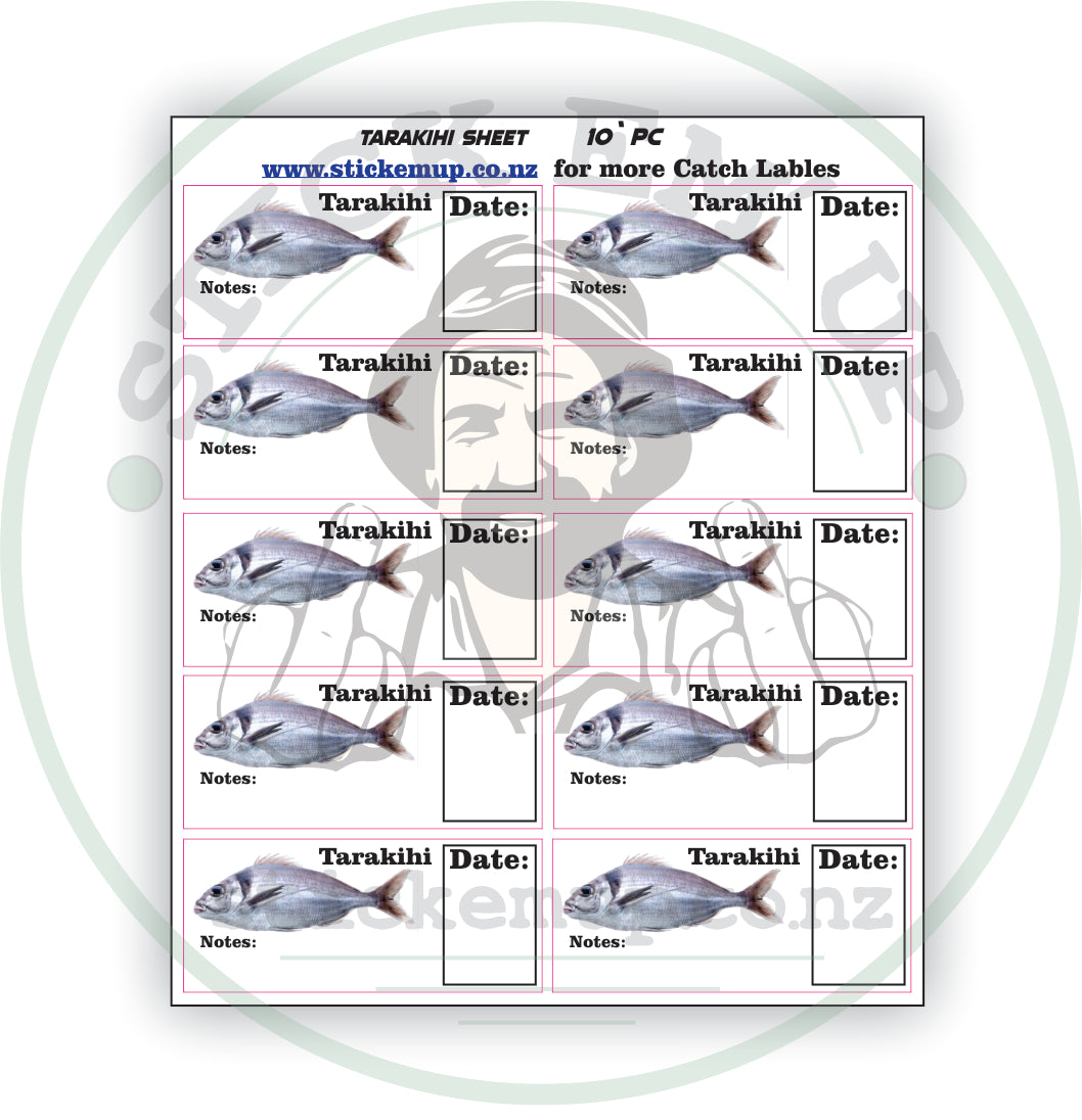 Tarakihi Fish Labels