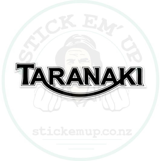 Taranaki Sticker – sticker cut contour and Stick Em’ Up watermark