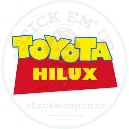 Toyota Hilux Sticker – sticker cut contour and Stick Em’ Up watermark