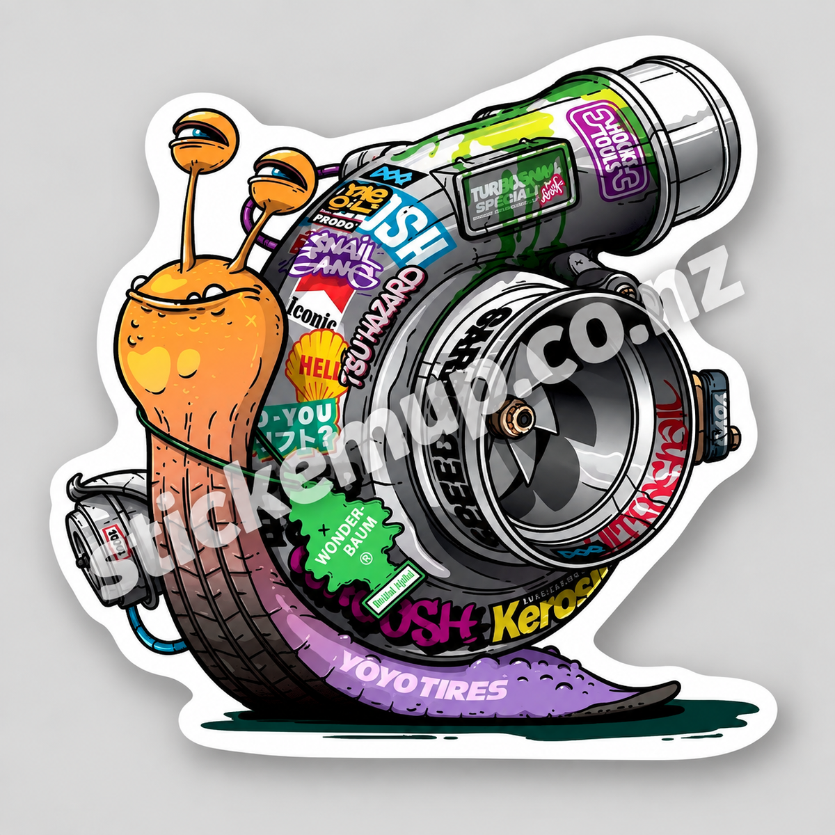Turbo Snail Sticker – watermarked product preview