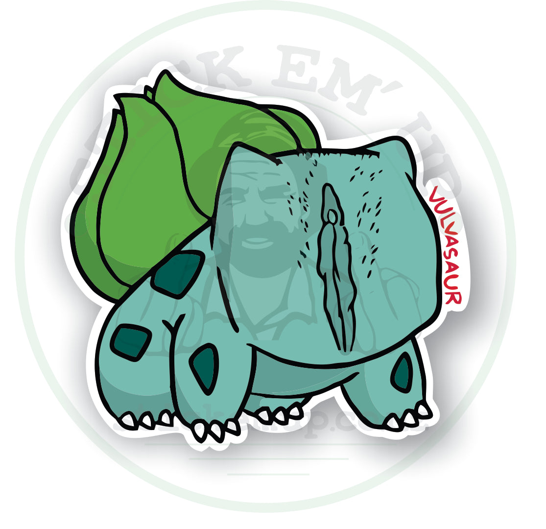 Vulvasaur Sticker 🌿😏🔥